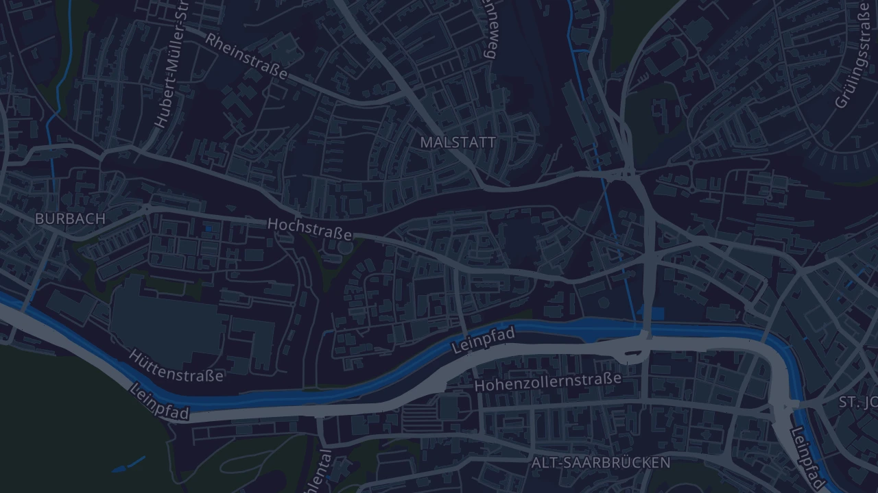 Karte von Saarbrücken - Malstatt