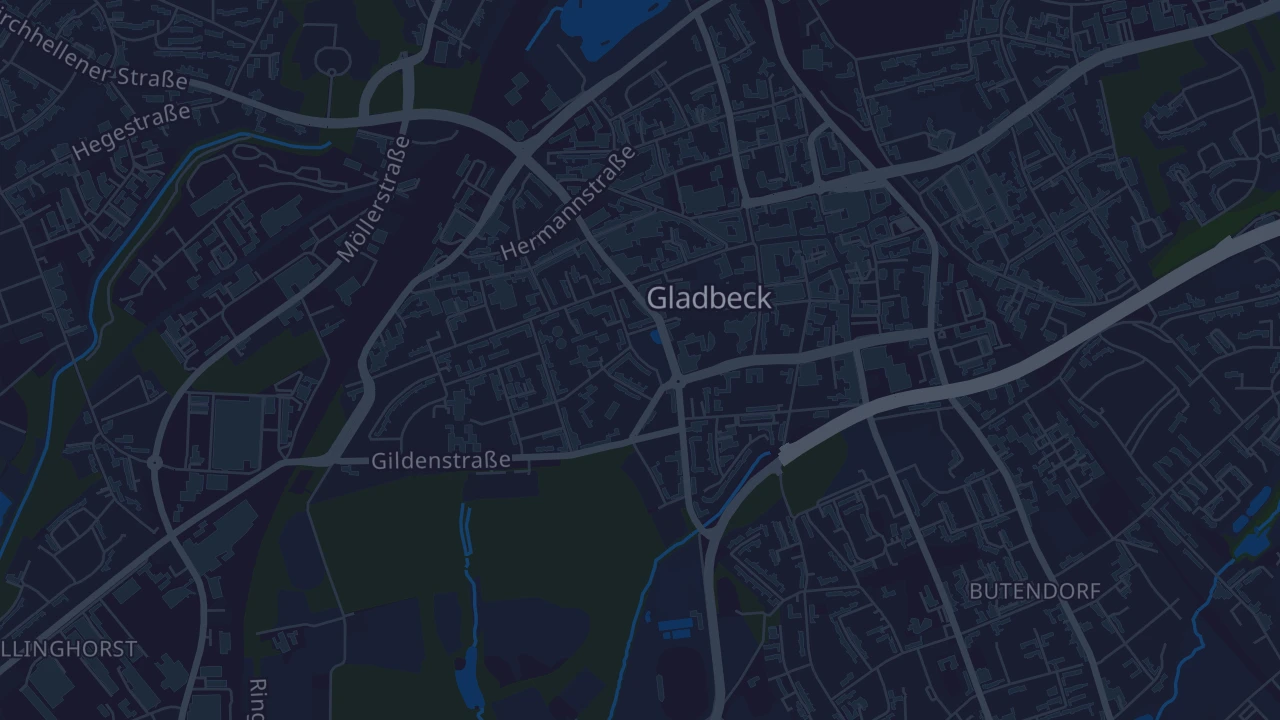 Karte von Gladbeck