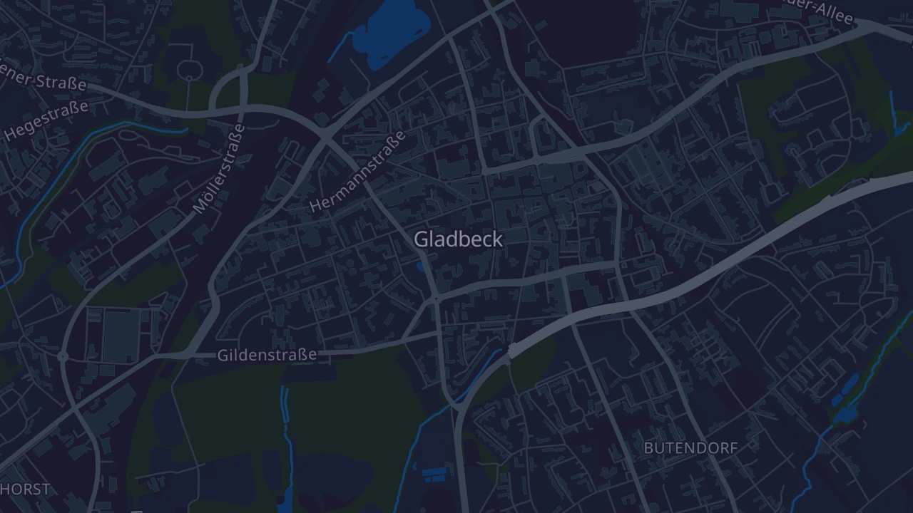 Karte von Gladbeck
