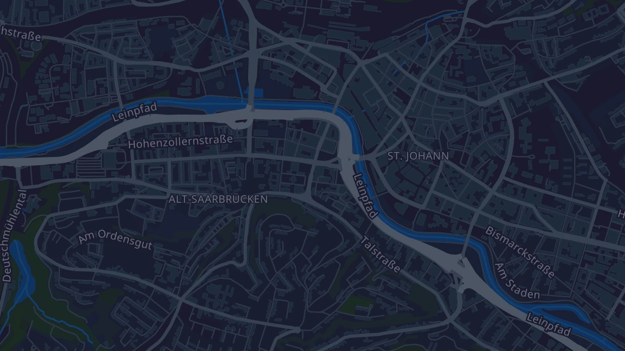 Karte von Saarbrücken