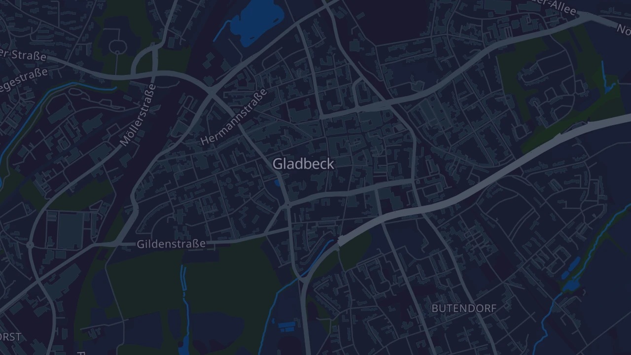 Karte von Gladbeck