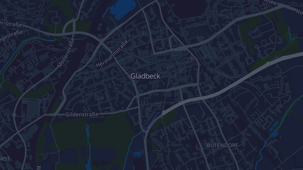 Karte von Gladbeck