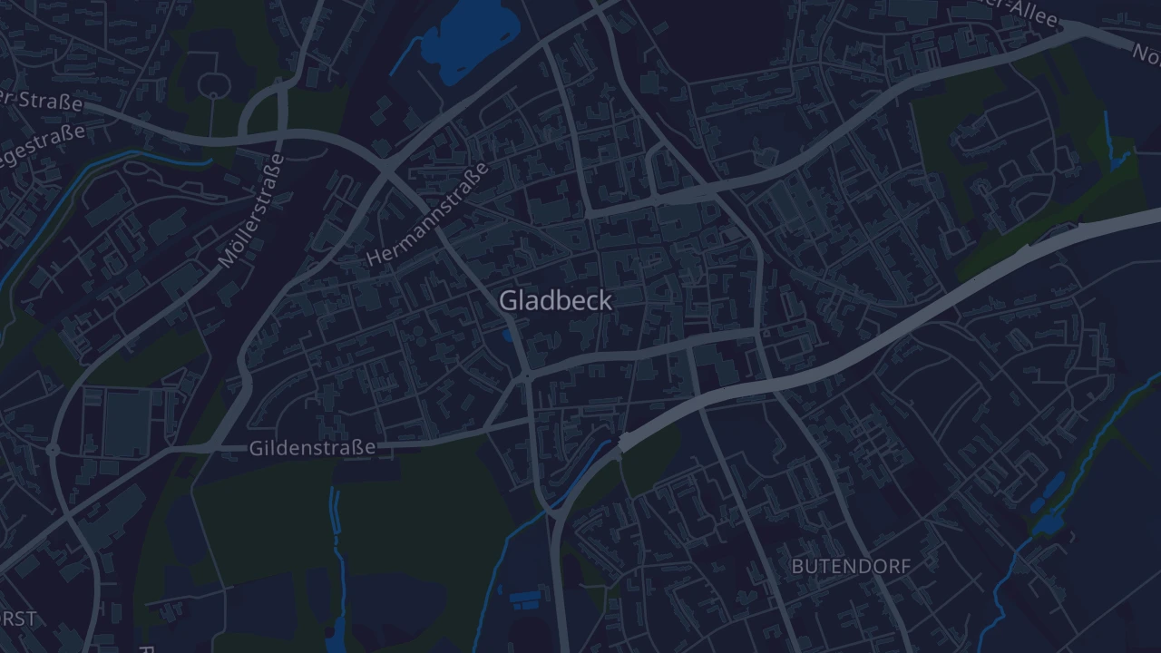 Karte von Gladbeck