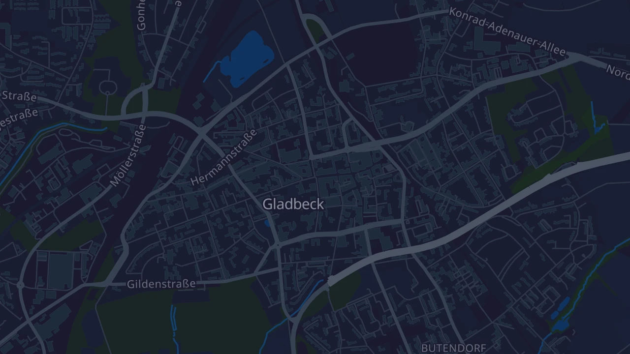 Karte von Gladbeck