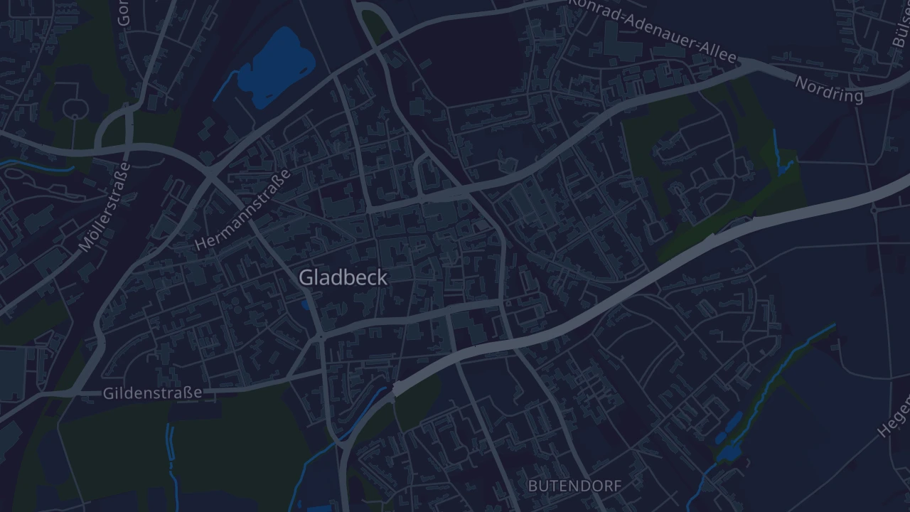 Karte von Gladbeck