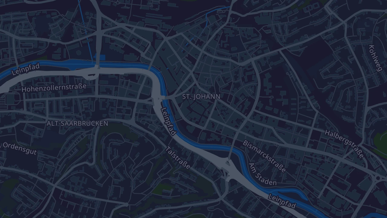 Karte von Saarbrücken
