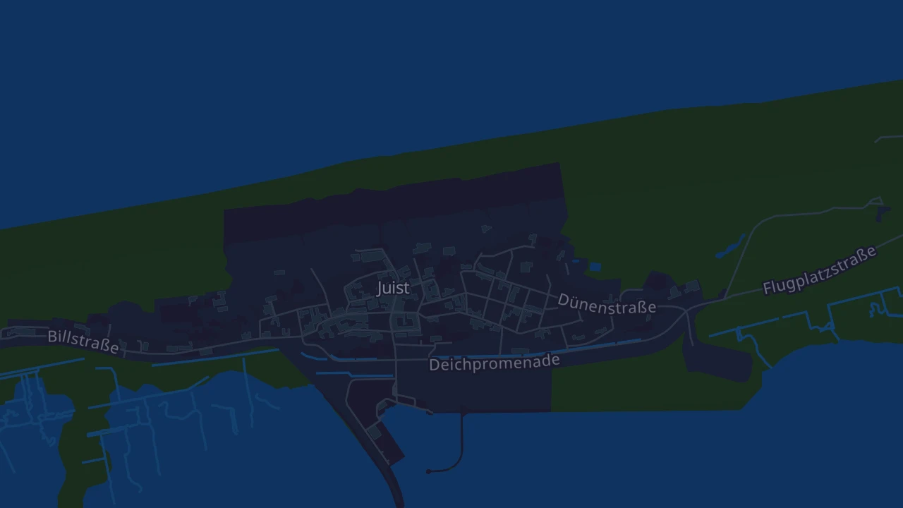 Karte von Juist