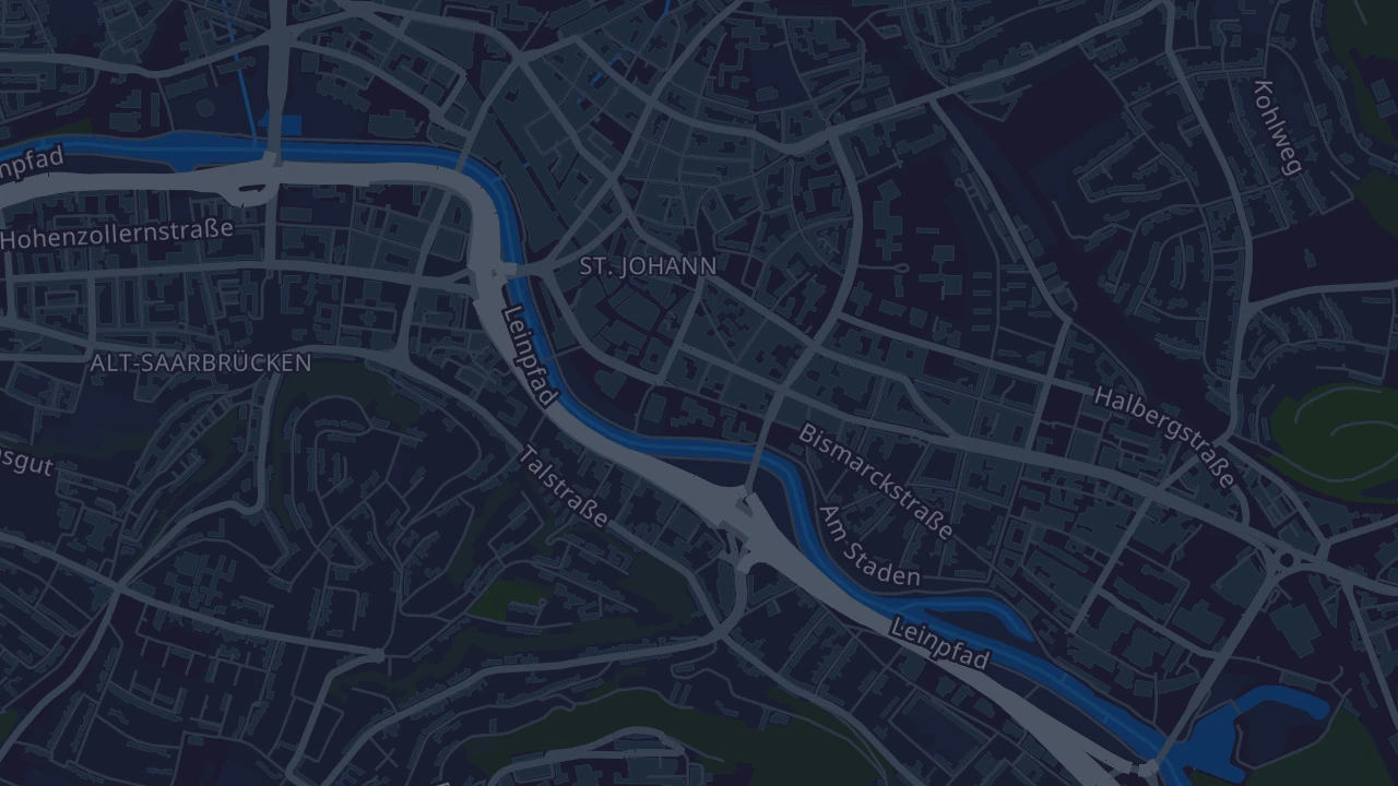 Karte von Saarbrücken