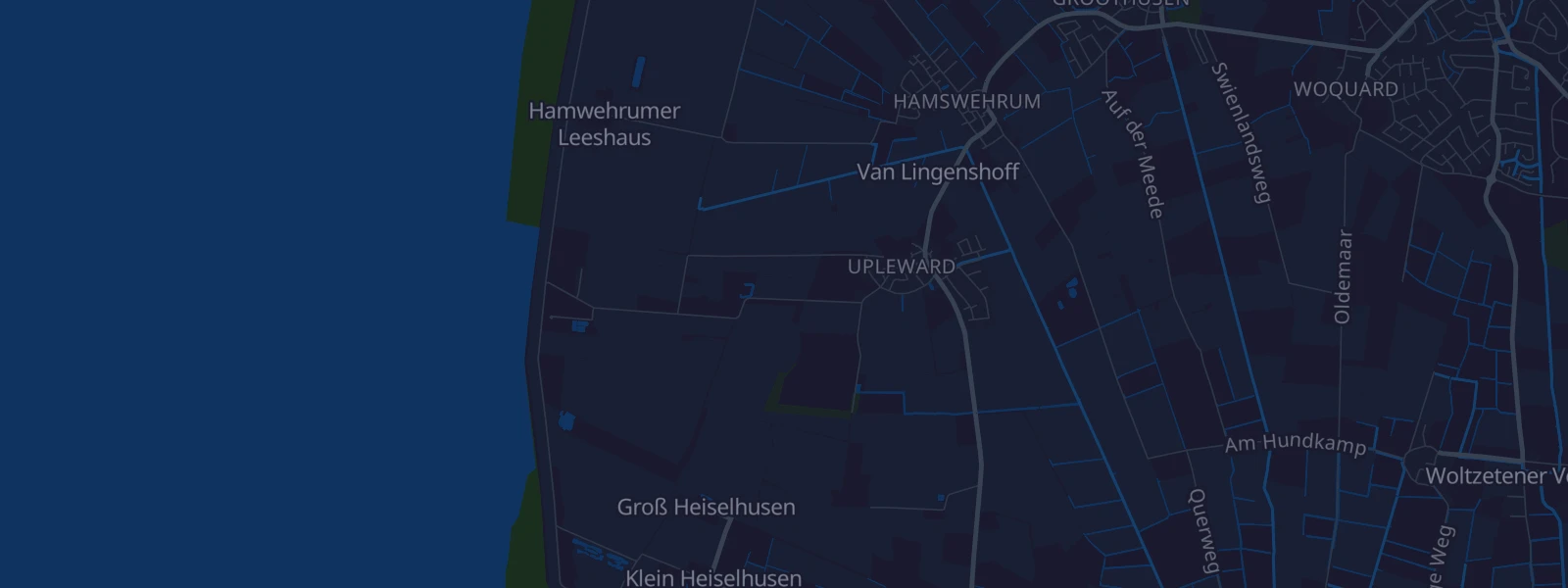 Karte von Krummhörn Upleward