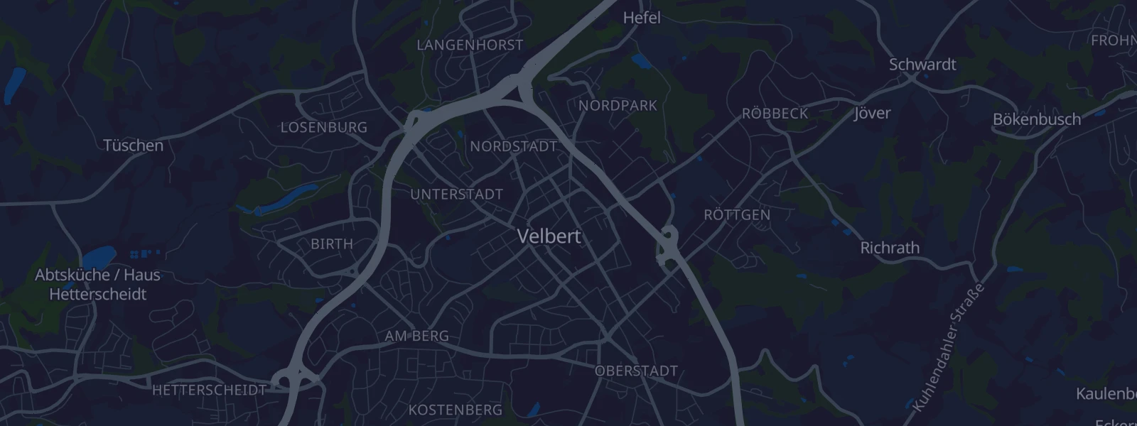 Karte von Velbert