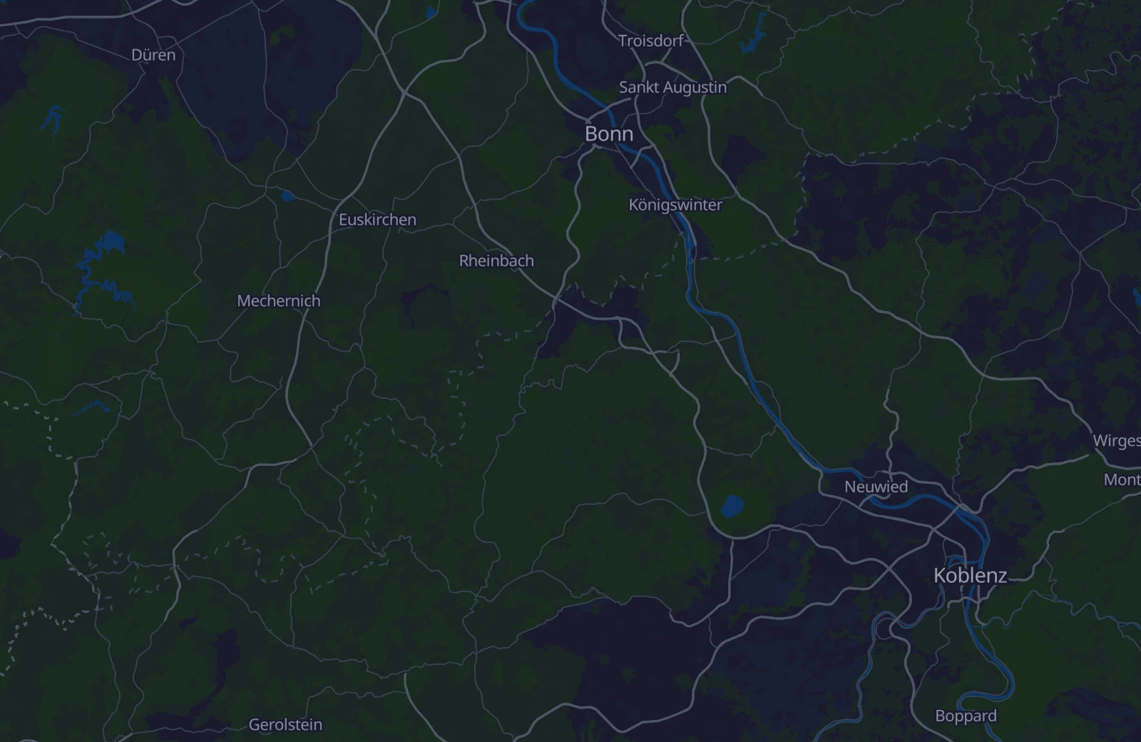 Karte: Umkreis von 20 km