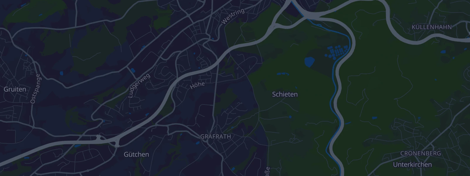 Karte von Solingen