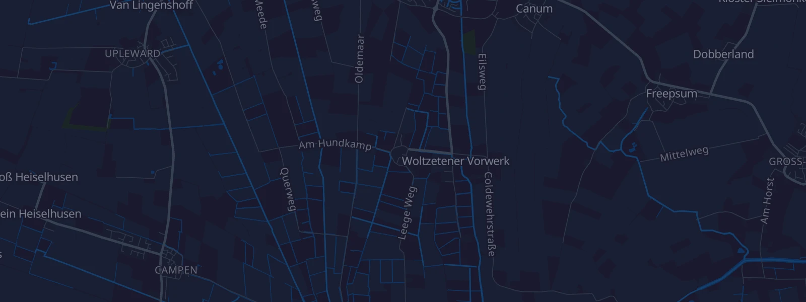 Karte von Krummhörn Woltzeten
