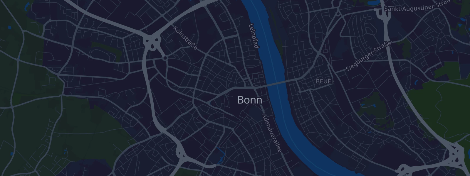 Karte von Bonn