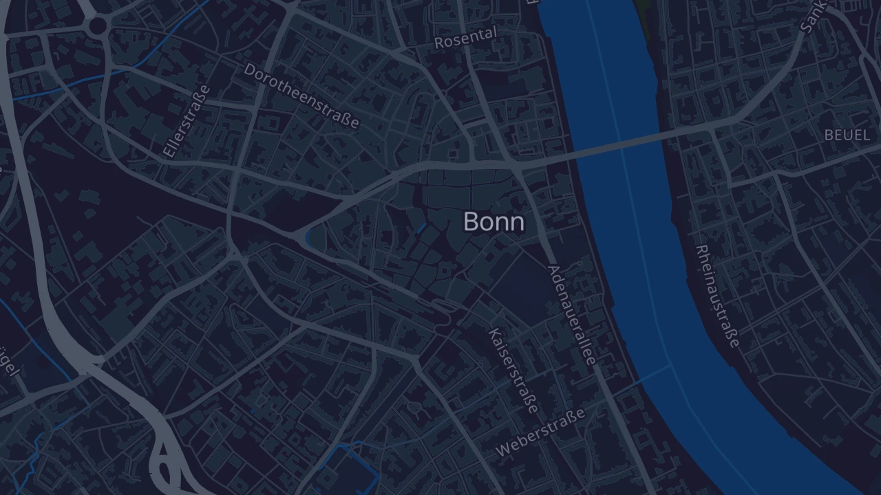 Karte von Bonn