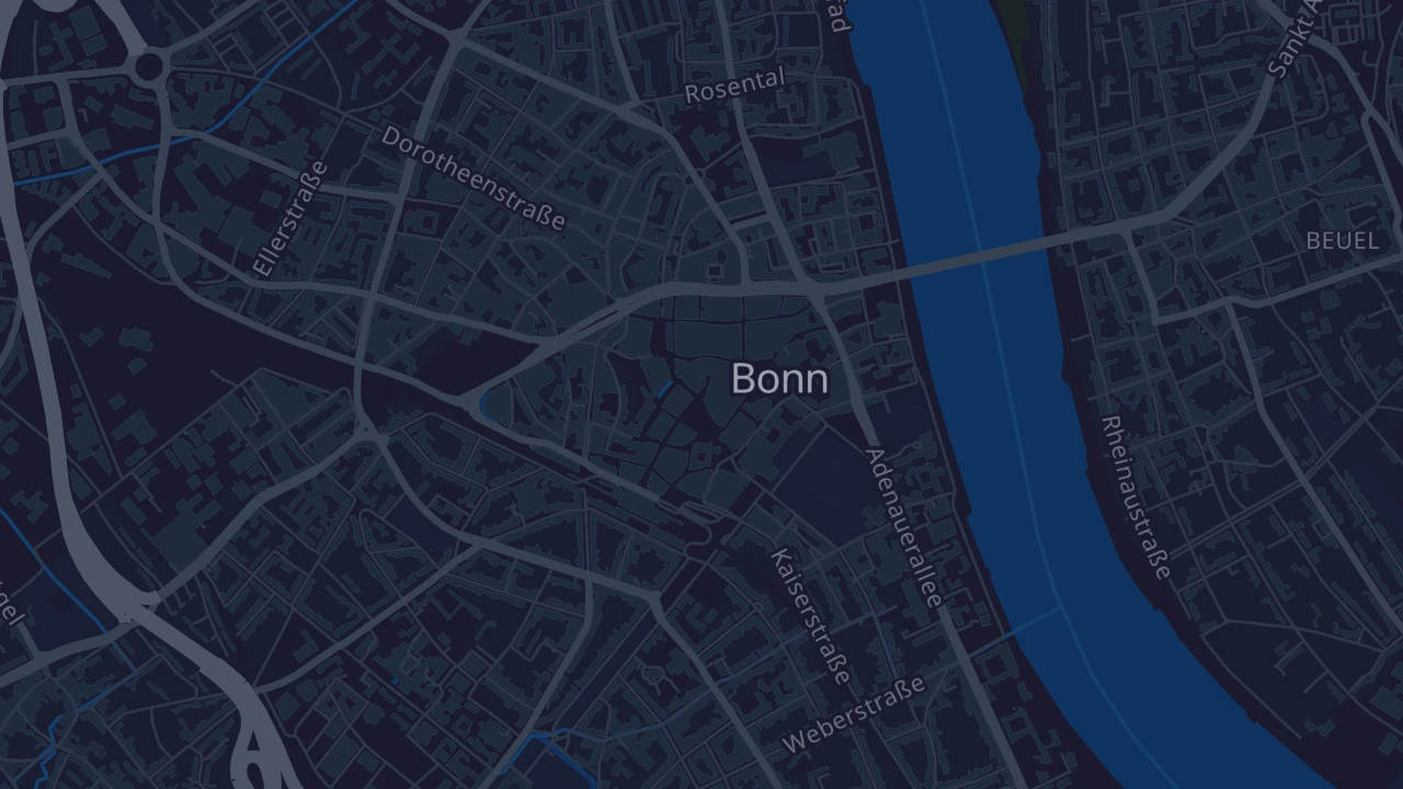 Karte von Bonn