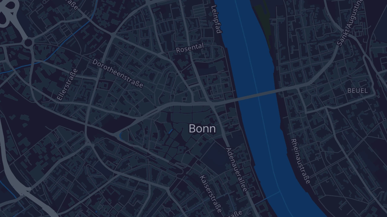 Karte von Bonn
