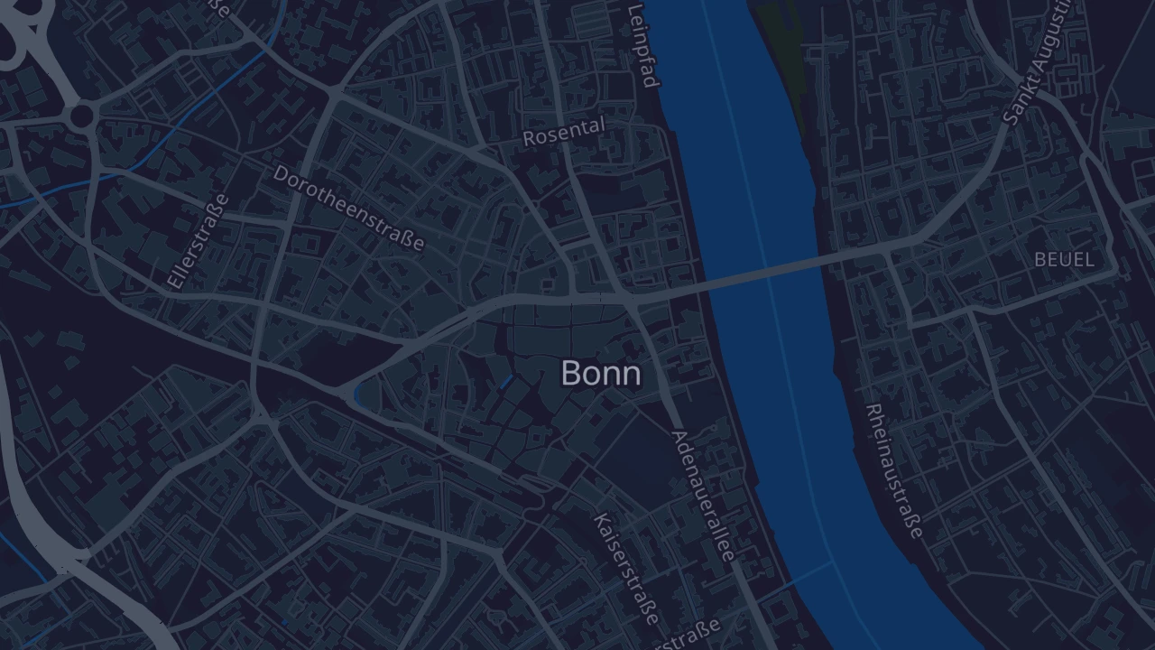 Karte von Bonn
