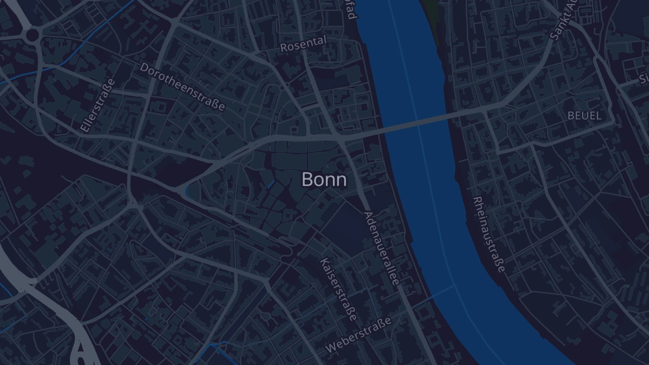 Karte von Bonn
