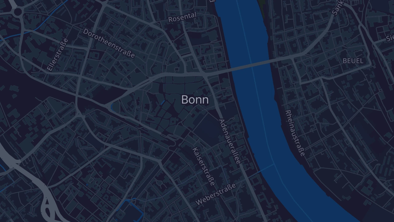Karte von Bonn