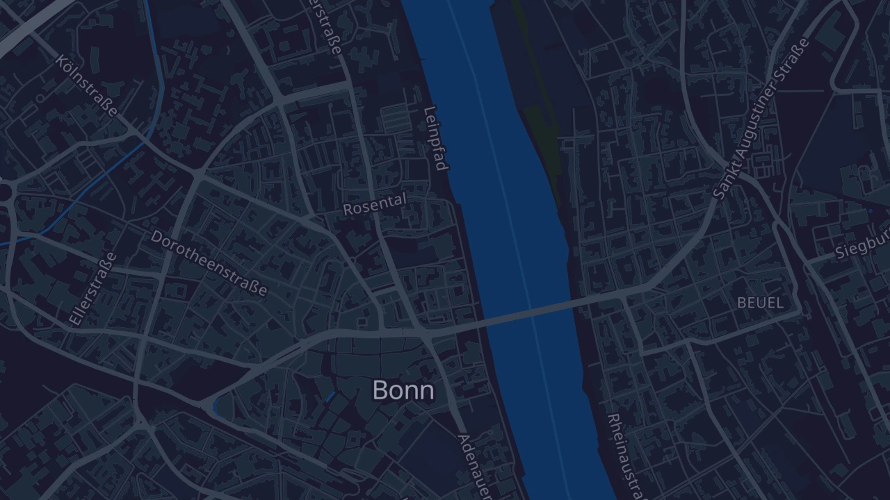 Karte von Bonn