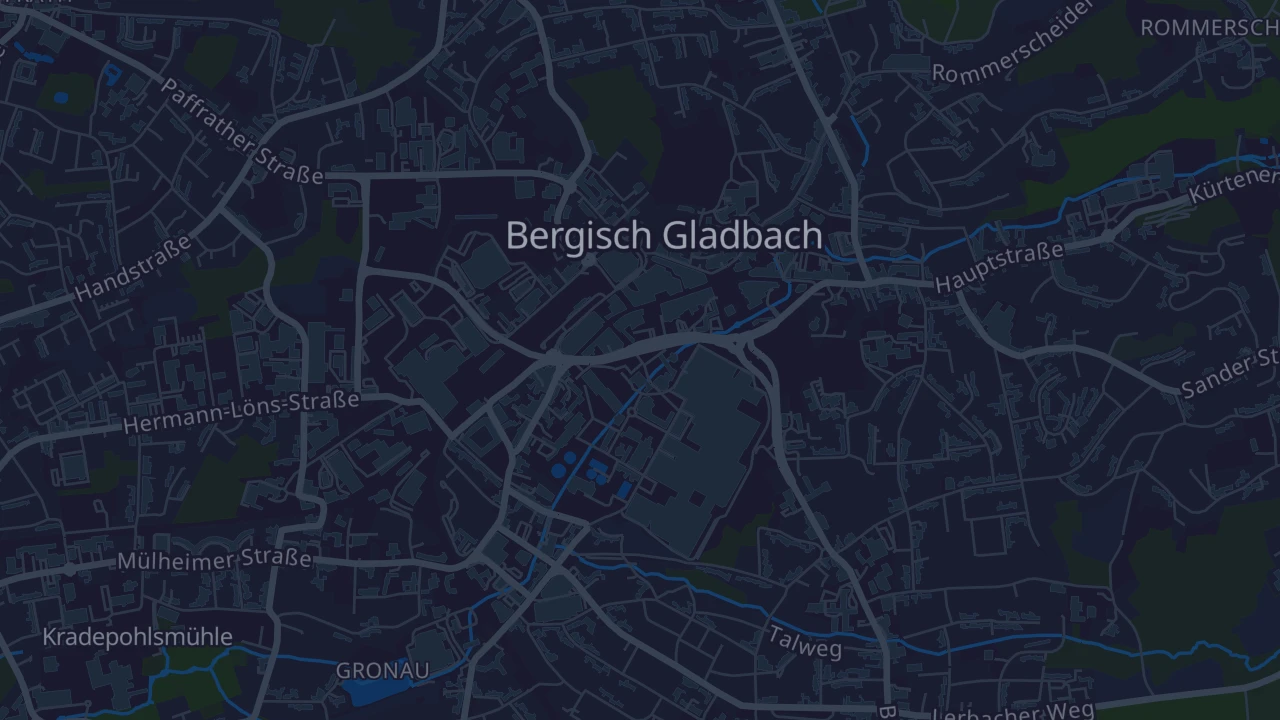 Karte von Bergisch Gladbach