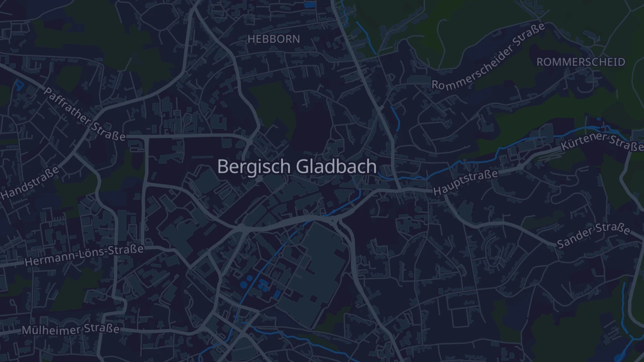 Karte von Bergisch Gladbach