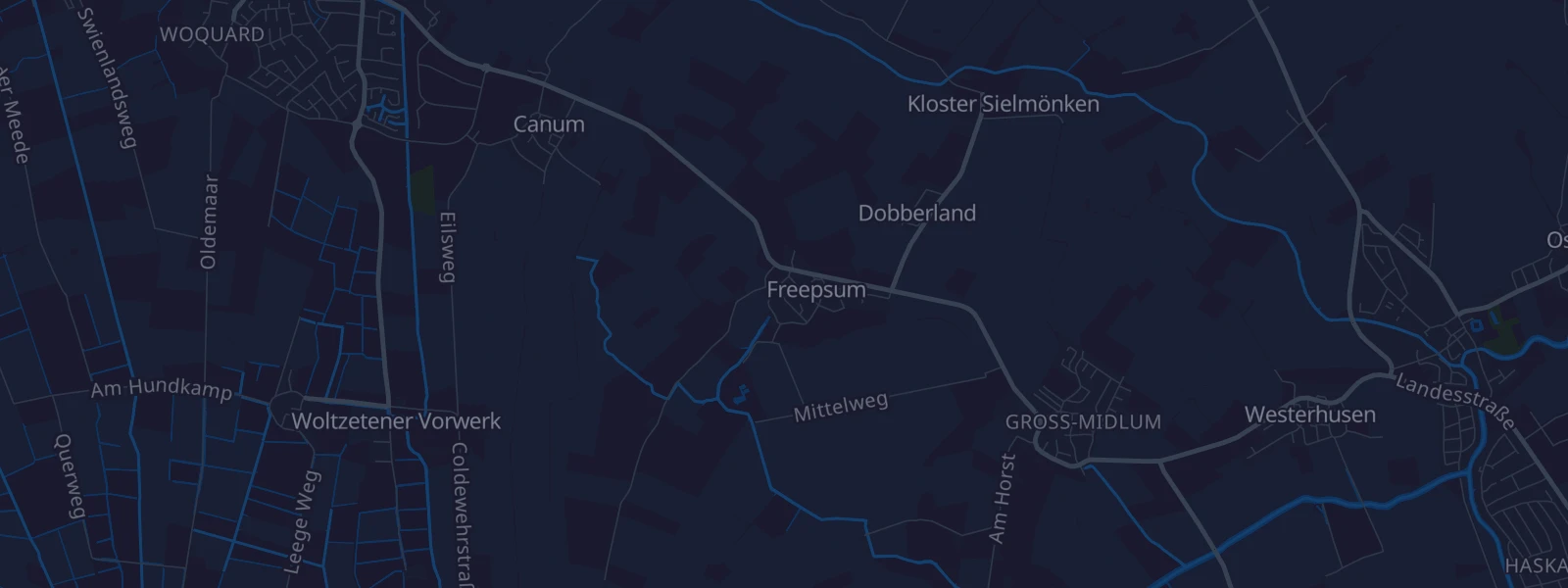 Karte von Krummhörn Freepsum