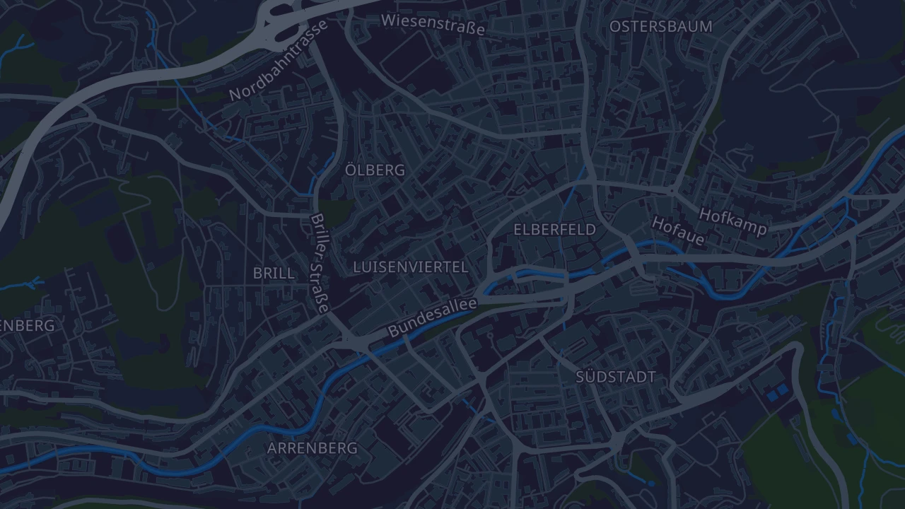 Karte von Wuppertal