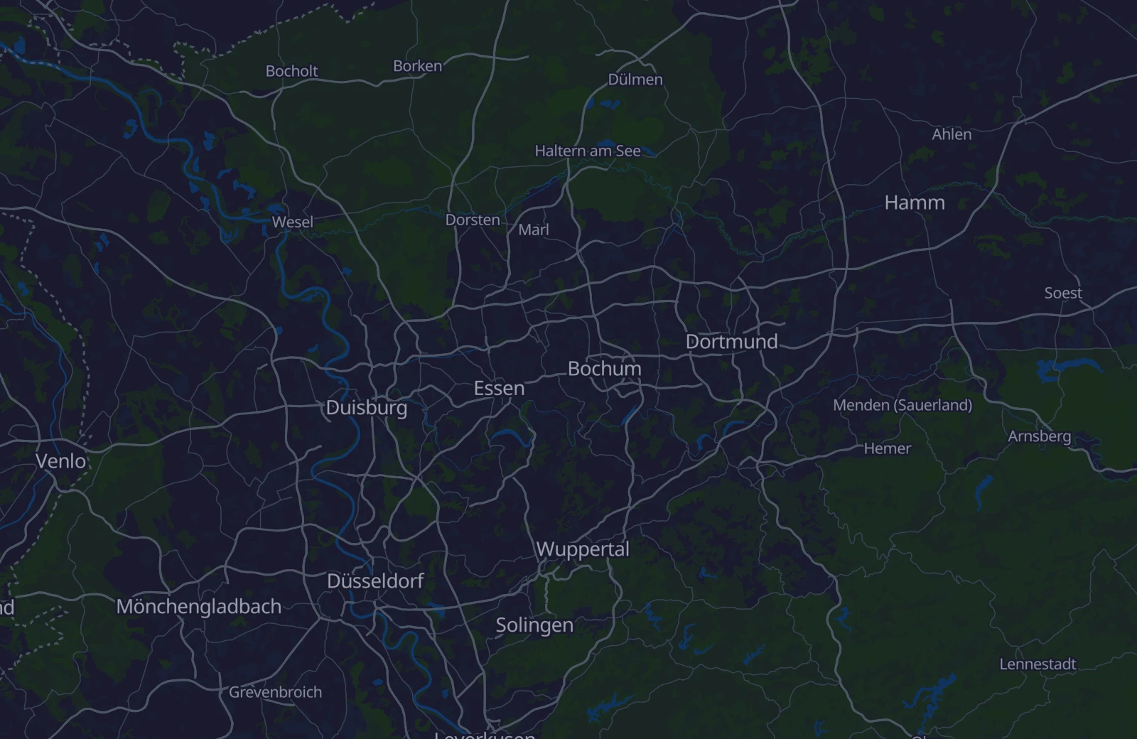 Karte: Umkreis von 32 km