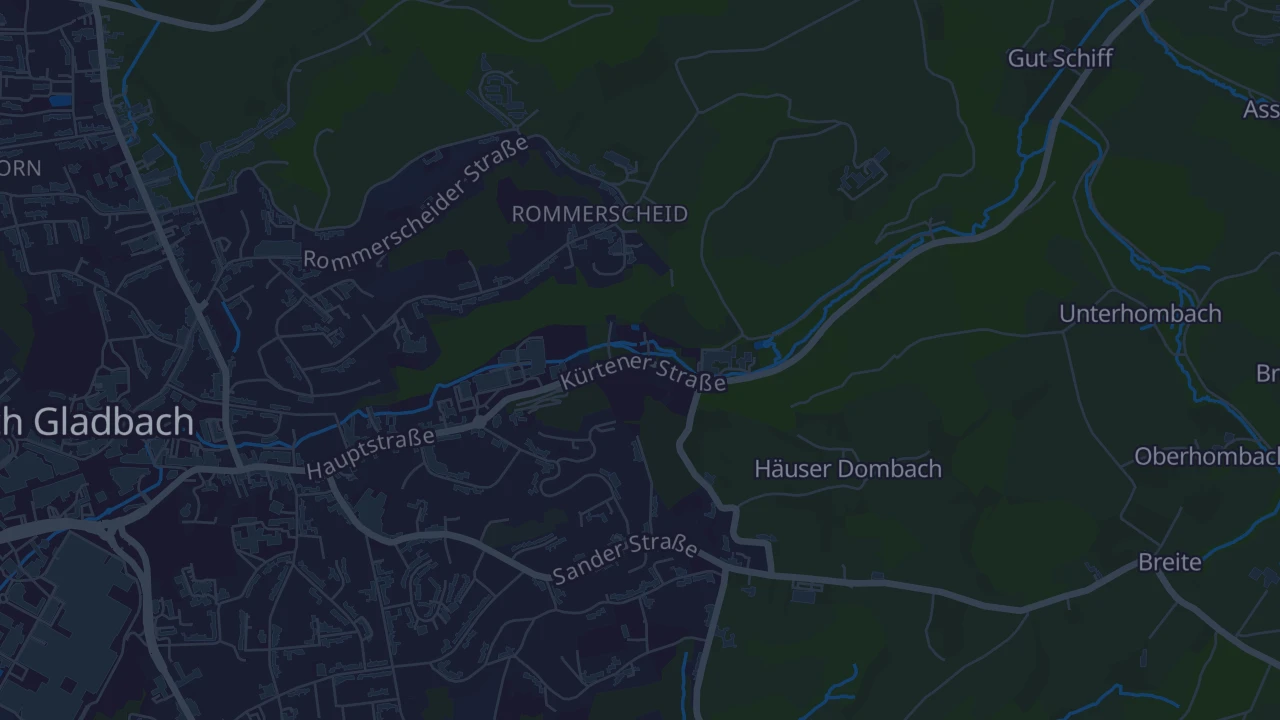 Karte von Bergisch Gladbach