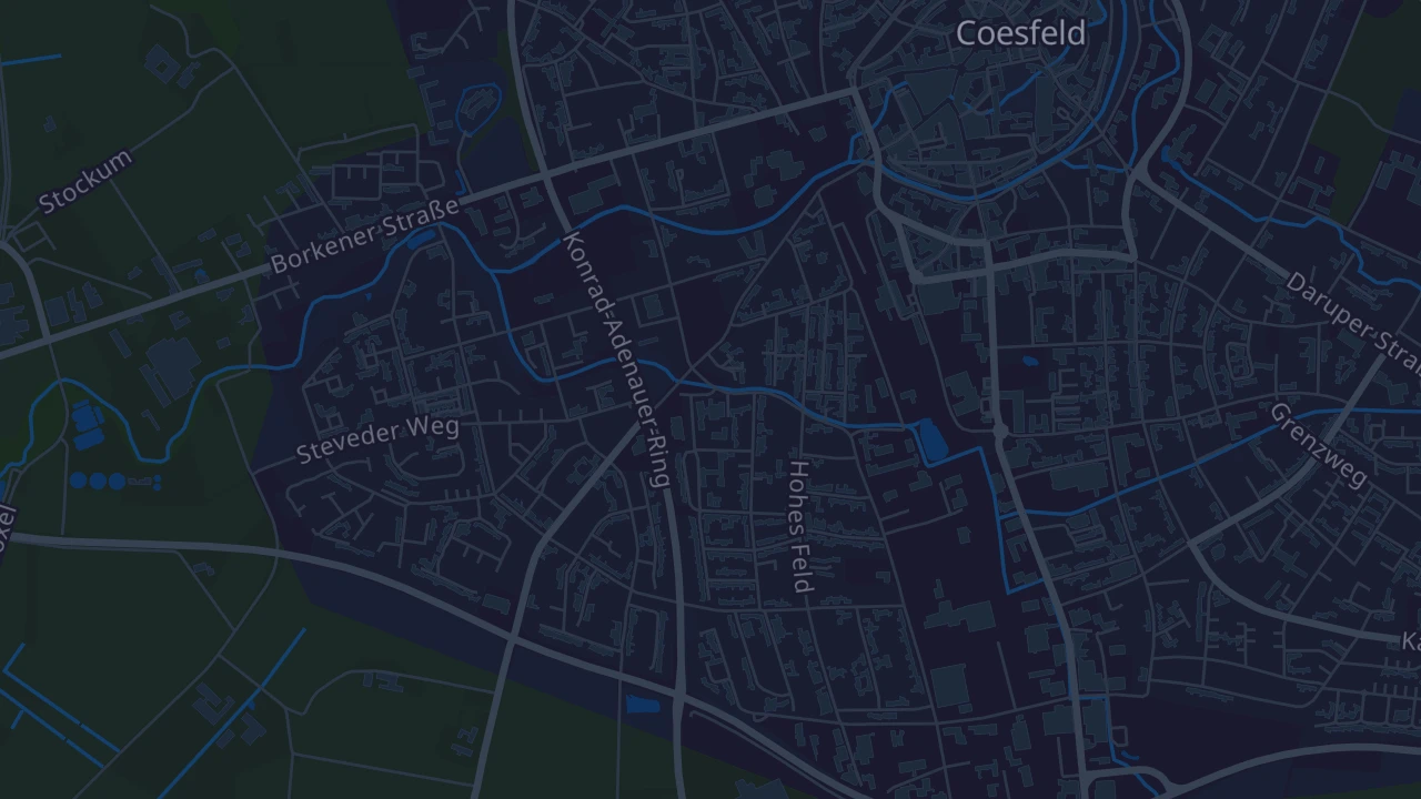Karte von Coesfeld