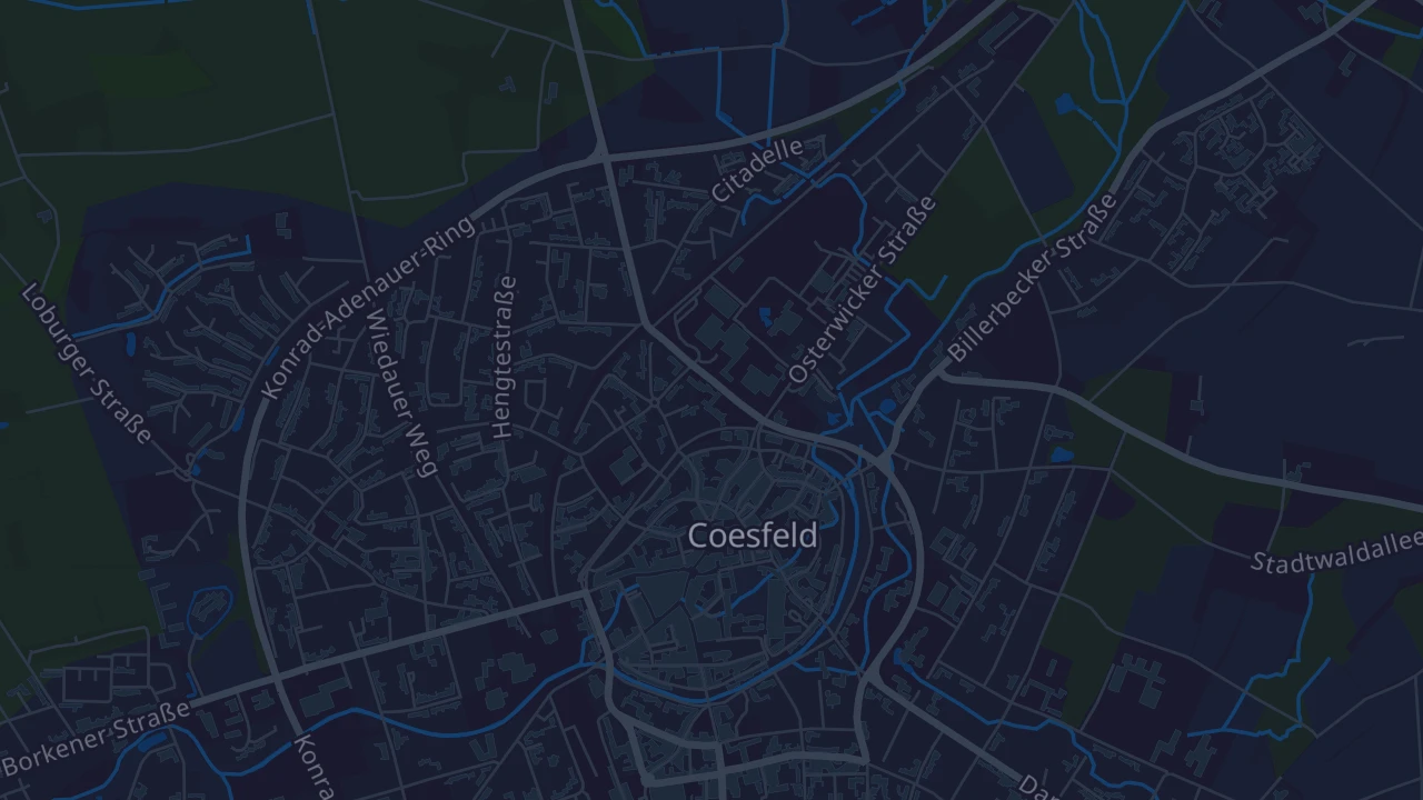 Karte von Coesfeld