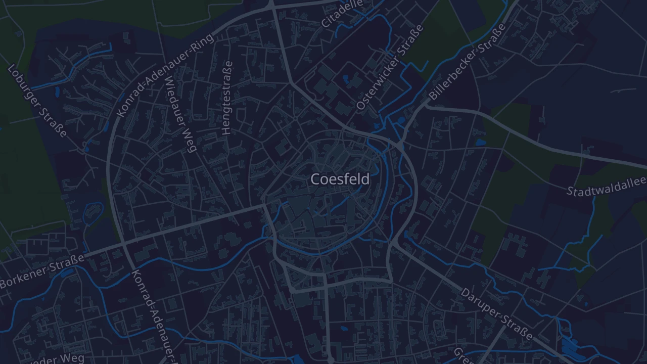 Karte von Coesfeld