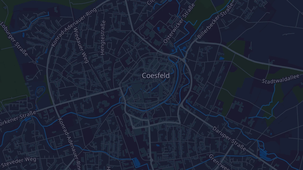 Karte von Coesfeld
