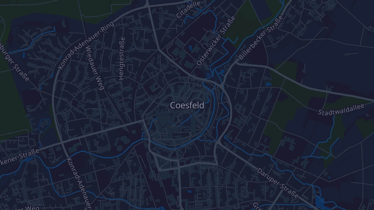 Karte von Coesfeld