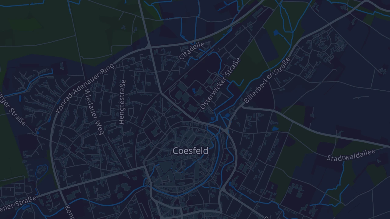 Karte von Coesfeld
