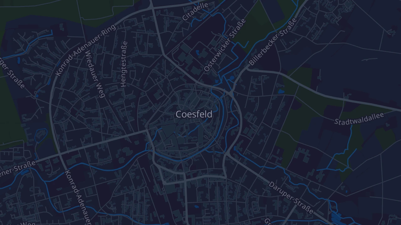 Karte von Coesfeld