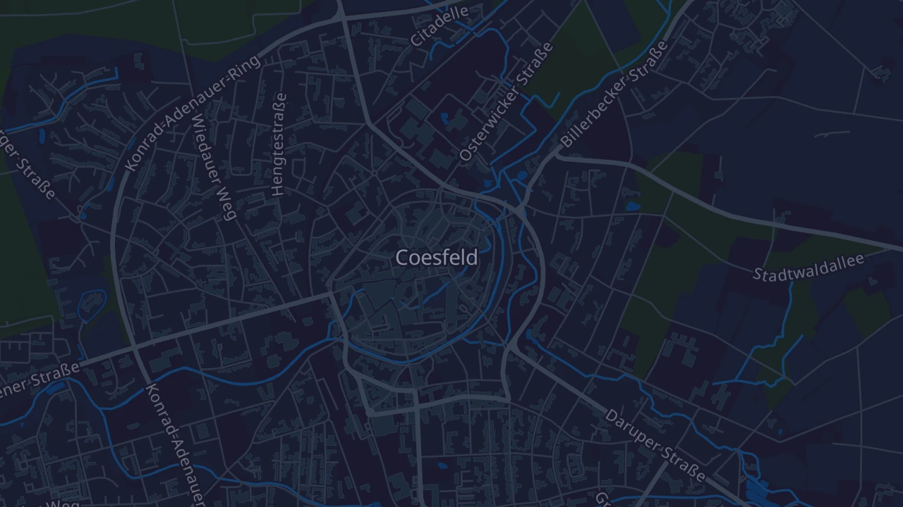 Karte von Coesfeld