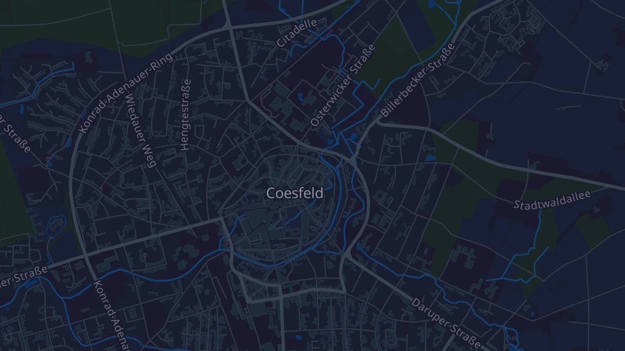 Karte von Coesfeld
