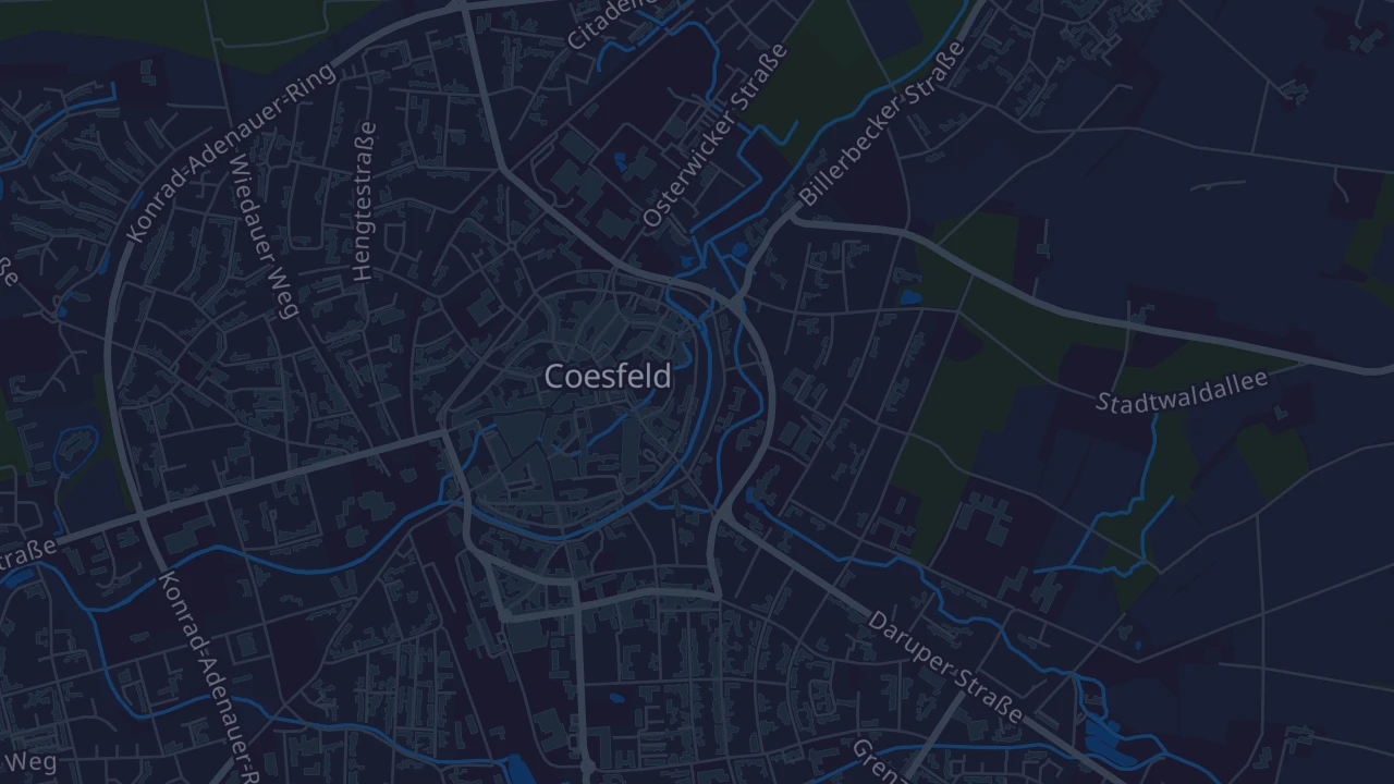 Karte von Coesfeld