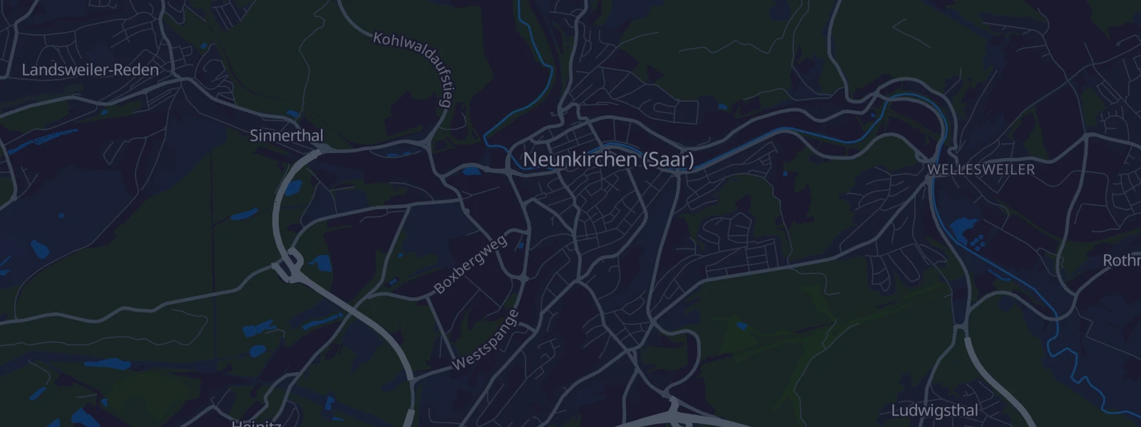 Karte von Neunkirchen/Saar