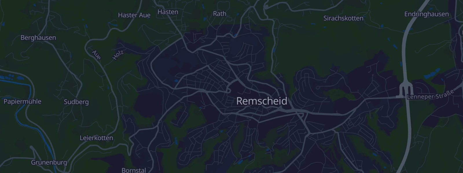 Karte von Remscheid