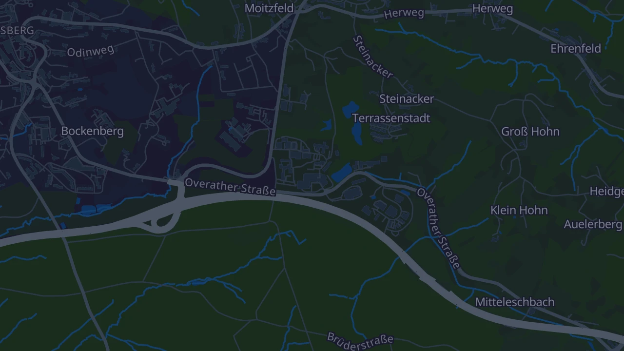 Karte von Bergisch Gladbach