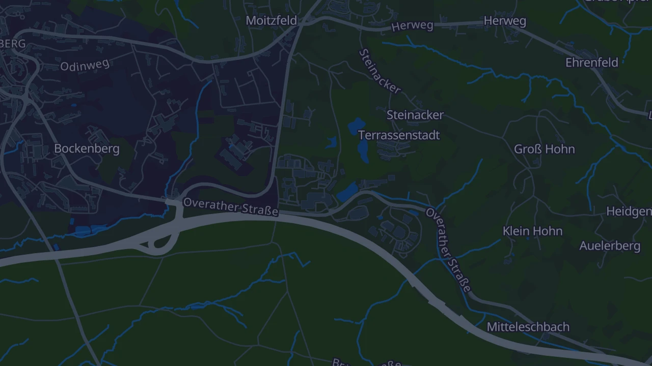 Karte von Bergisch Gladbach