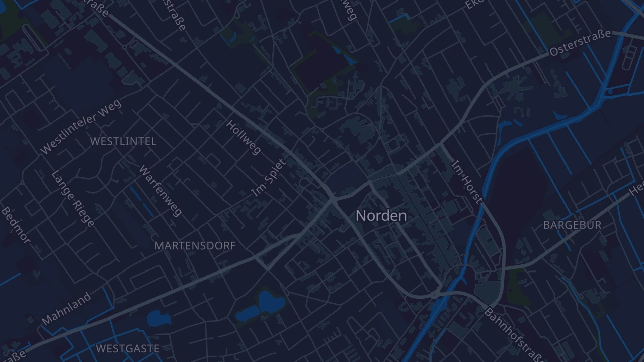 Karte von Norden