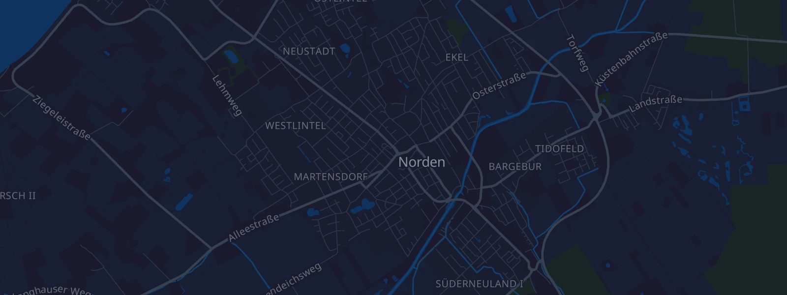 Karte von Norden Norddeich
