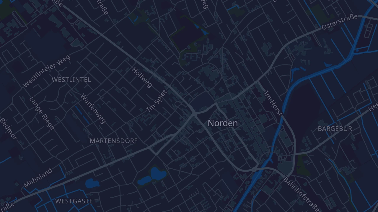 Karte von Norden Norddeich
