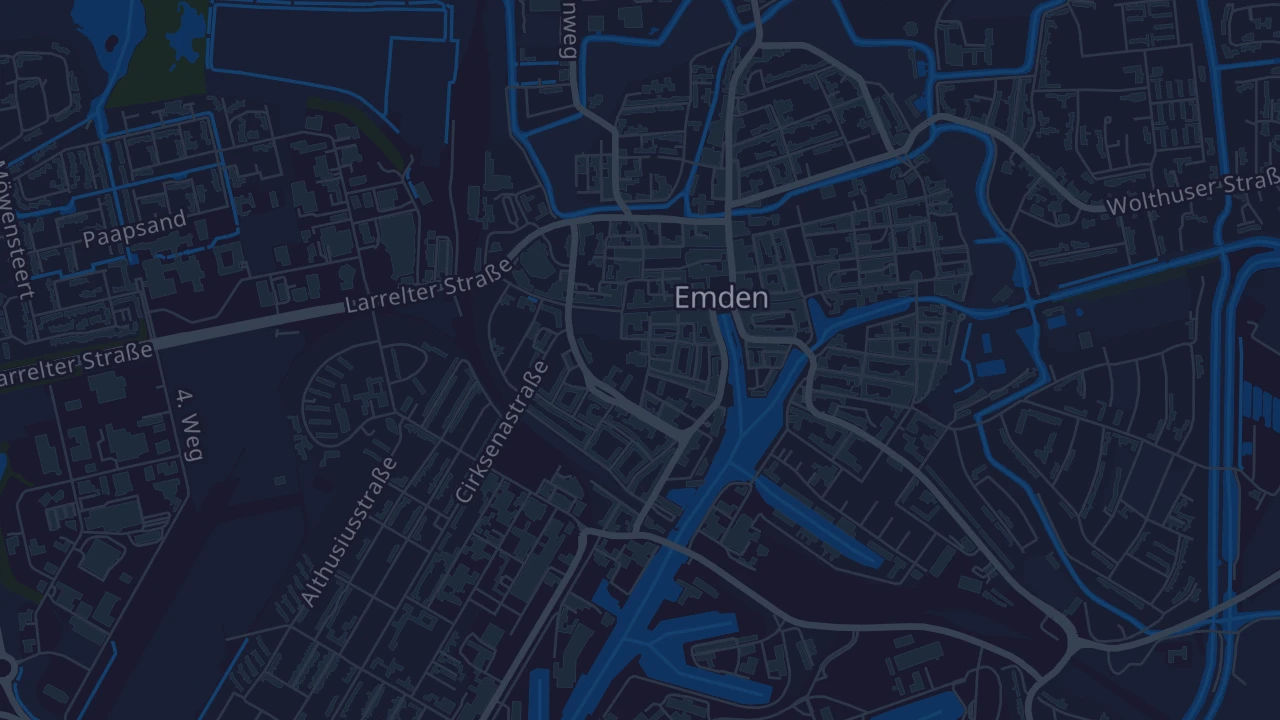 Karte von Emden