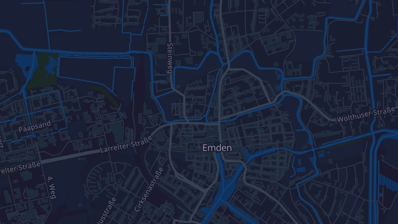 Karte von Emden